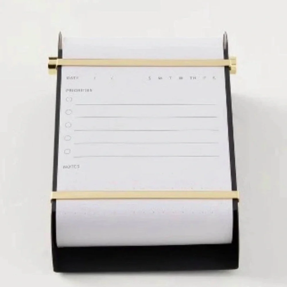 Hearth & Hand with Magnolia Metal Paper Note Roll Dispenser – Black & Brass NWT
